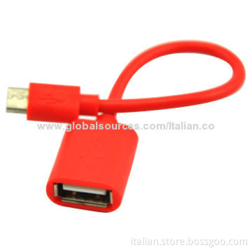 Micro male to USB female OTG cable for Samsung